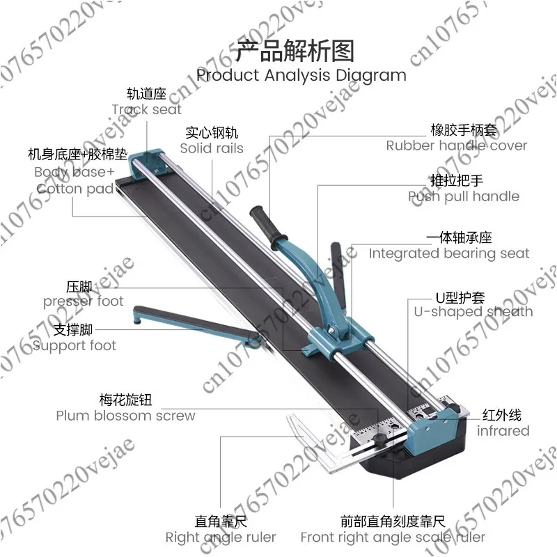 Manual Push Knife Cutting Machine Floor Tile Hand Scoring Knife 600 800 1200 Dropshipping