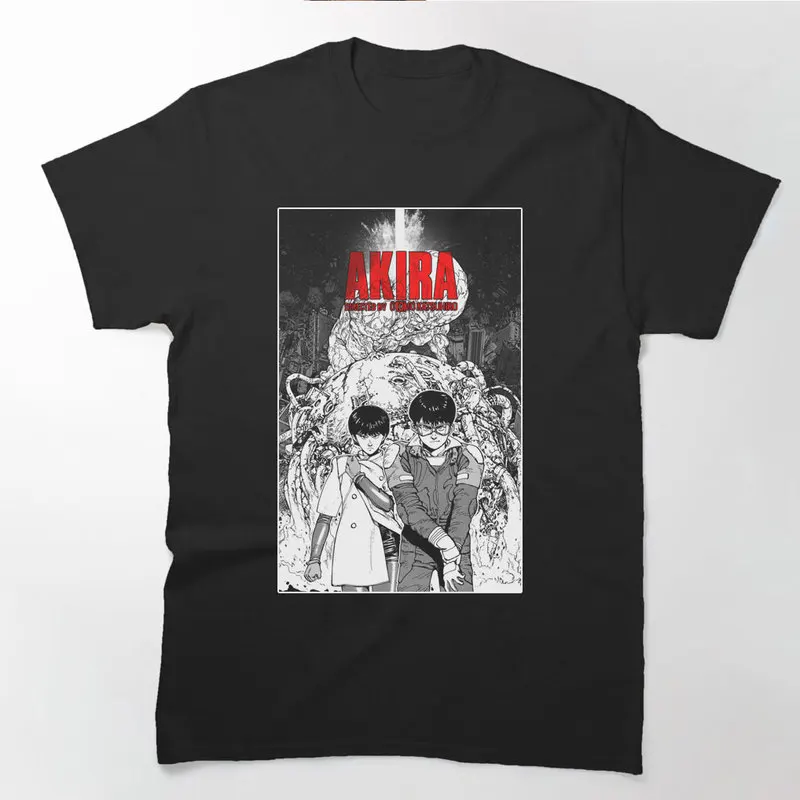 Akira Cyberpunk City Explosion Anime Gift T‑Shirt 0808 Retro Sci‑Fi Manga Graphic Tee Shotaro Kaneda Neo‑Tokyo Unisex Streetwear