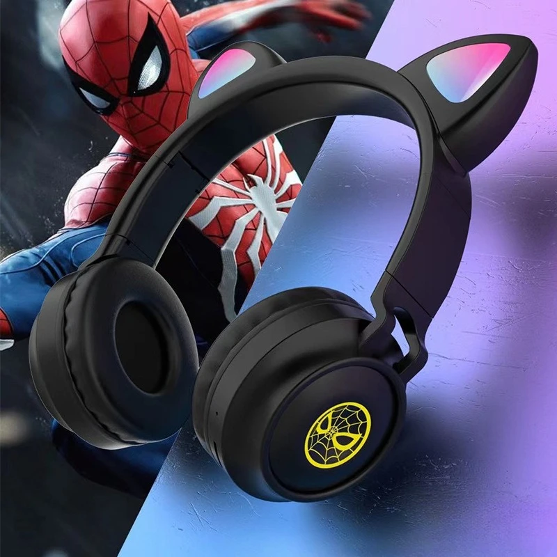 

Marvel Wireless Unicorn Headphones with Mic Phone Stereo Bass Cute Children Music Kid Cat Bluetooth Headsets Support SD Card