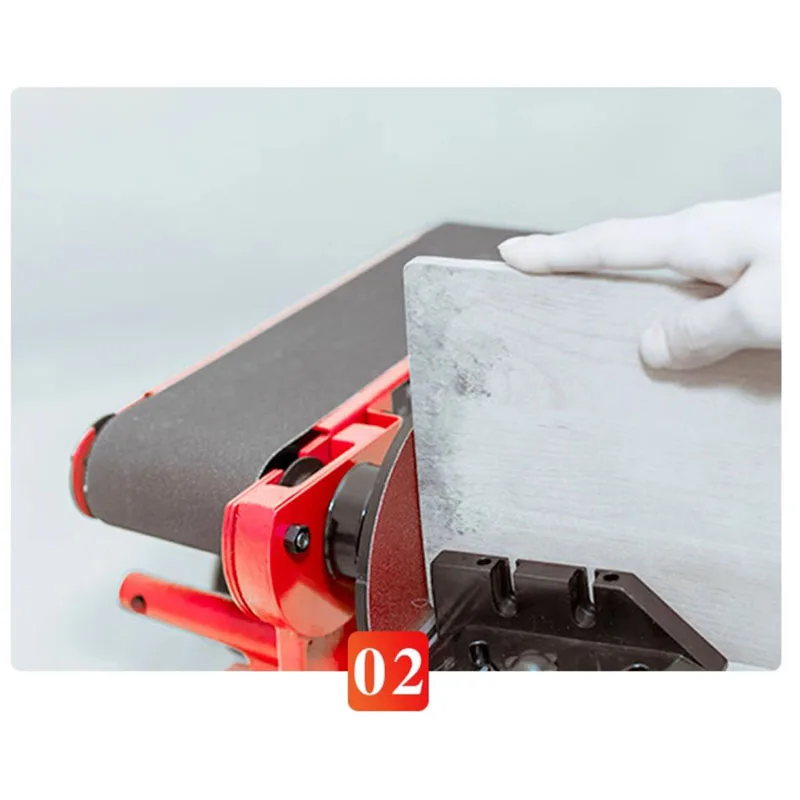 220V 350W Multifunctional Electric Belt/Disc Sander Home Polishing Sander Desktop Knife Grinder Grinder