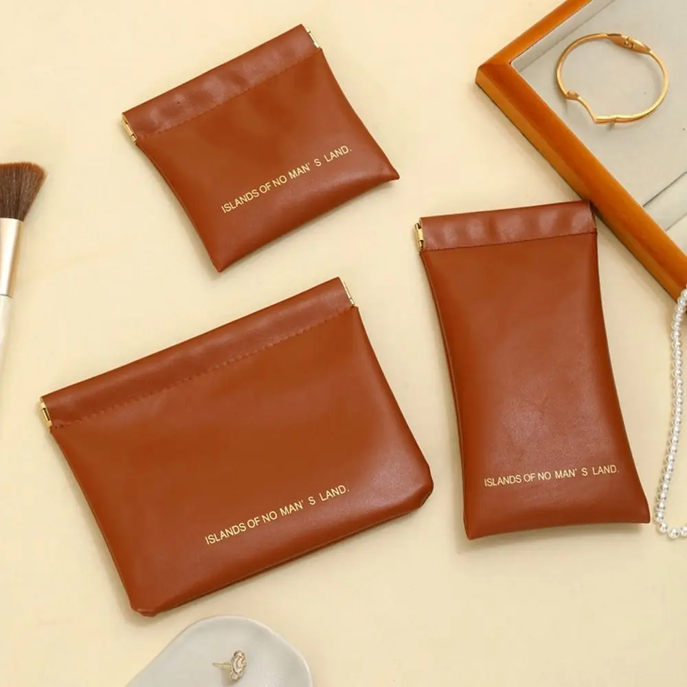 

Мини-самозакрывающийся кошелек с буквенным принтом, пружинная сумка, корейский стиль, искусственная кожа, сумка для макияжа, помады, карманная сумка для денег, водонепроницаемая