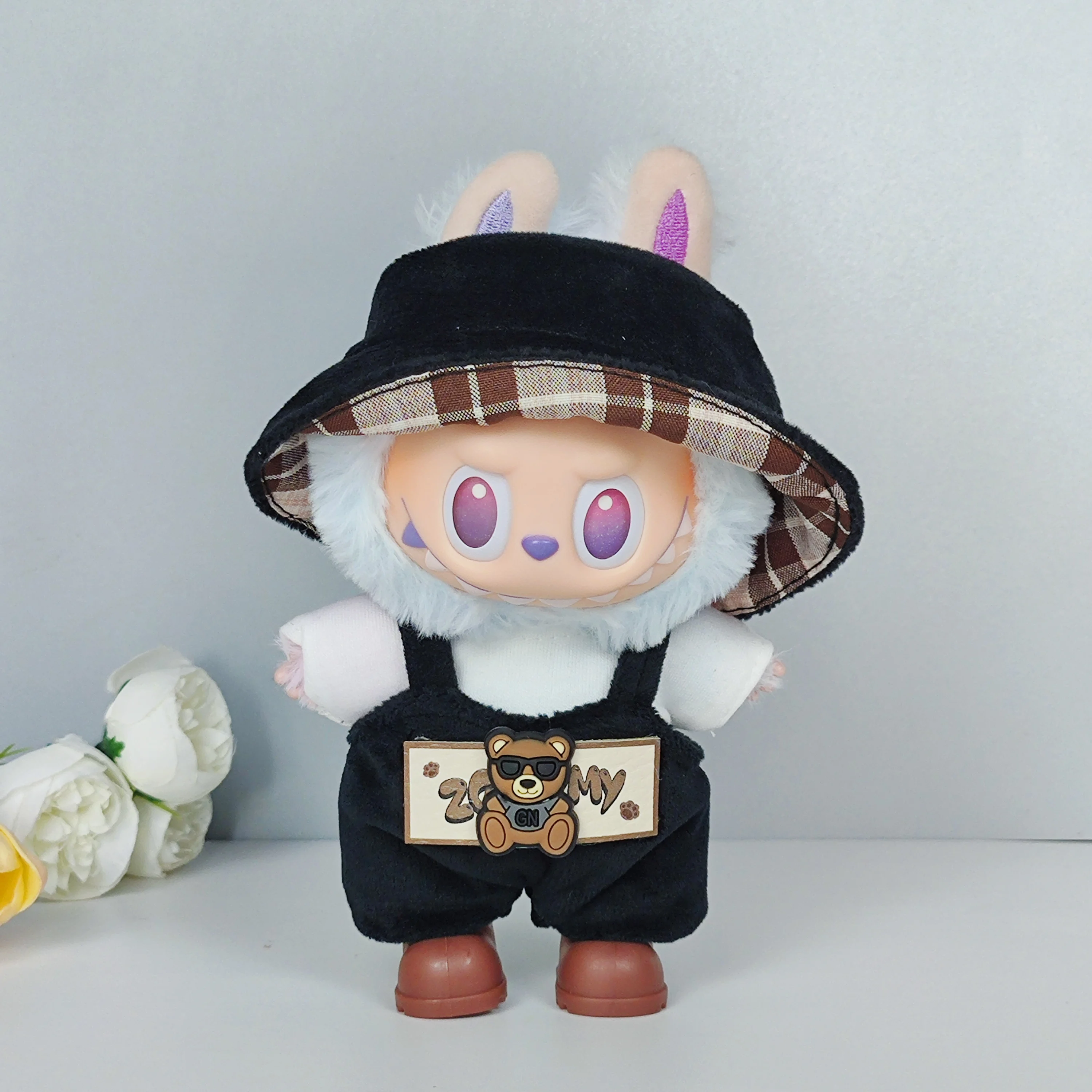 17 سنتيمتر Labubu Idol V1 V2 موضة ملابس دمى صغيرة إكسسوارات ملابس أنيقة الزي الرياضي الترفيهي الملابس هدية