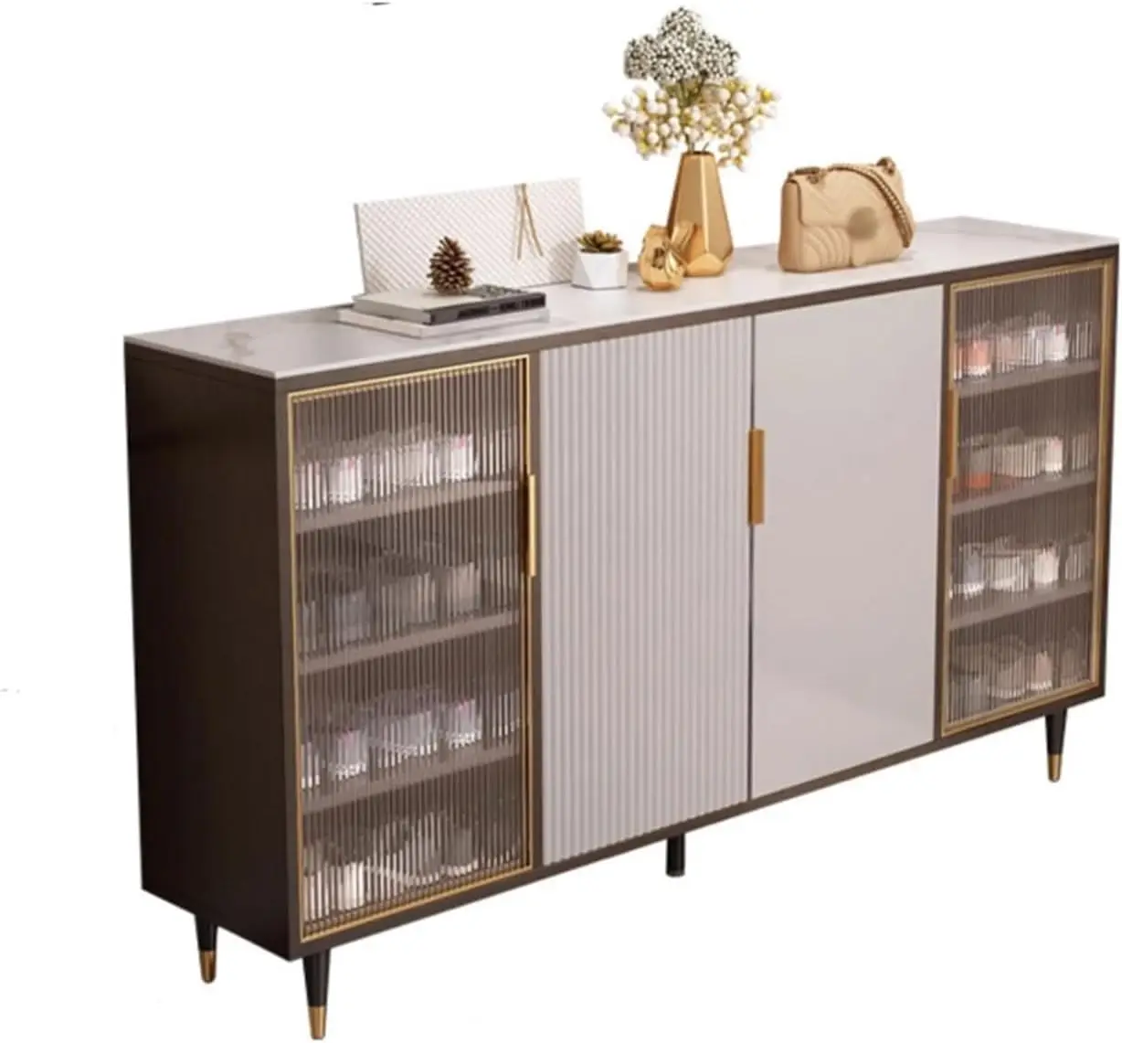 The Wall Entrance Shoe Rack with Slate for Home Use Entryway Shoes Cabinets