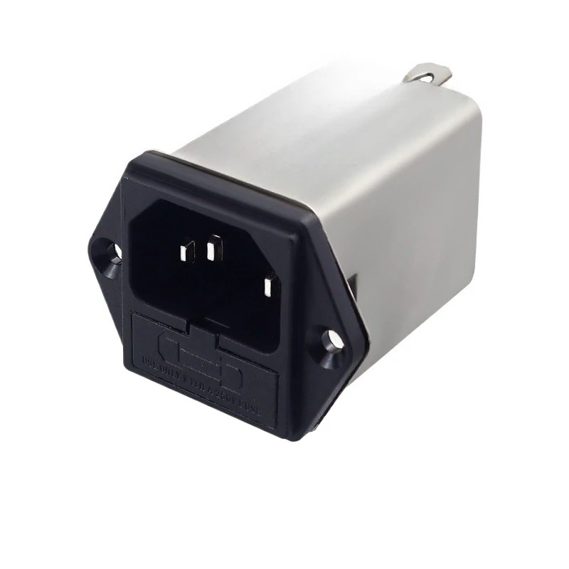 For Power Filter CW2A 2C-6A10A-T Socket IEC Double Safety Switch with Lamp Three-in-one Purification Interference