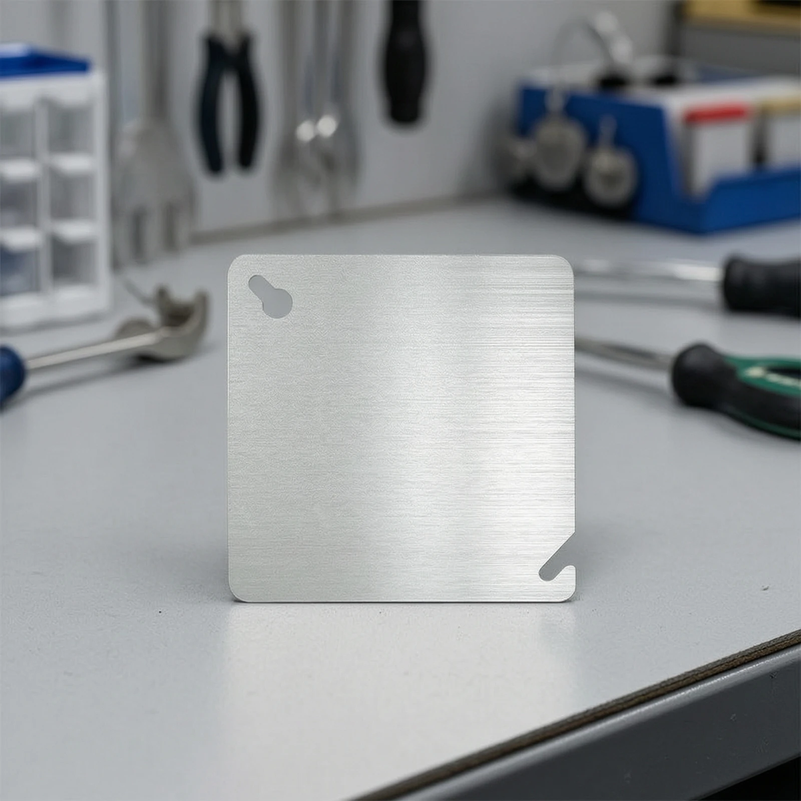 4-Inch Square Electrical Box Cover Corrosion-Resistant Flat Blank Electrical Box Cover Long-Lasting Universal for Electricians