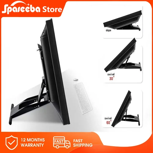 Soporte de Base para Monitor LCD de 14-27 Pulgadas/Soporte de Pantalla para Tableta Gráfica Digital/Soporte Universal Plegable para WACOM/HUION/XP-PEN