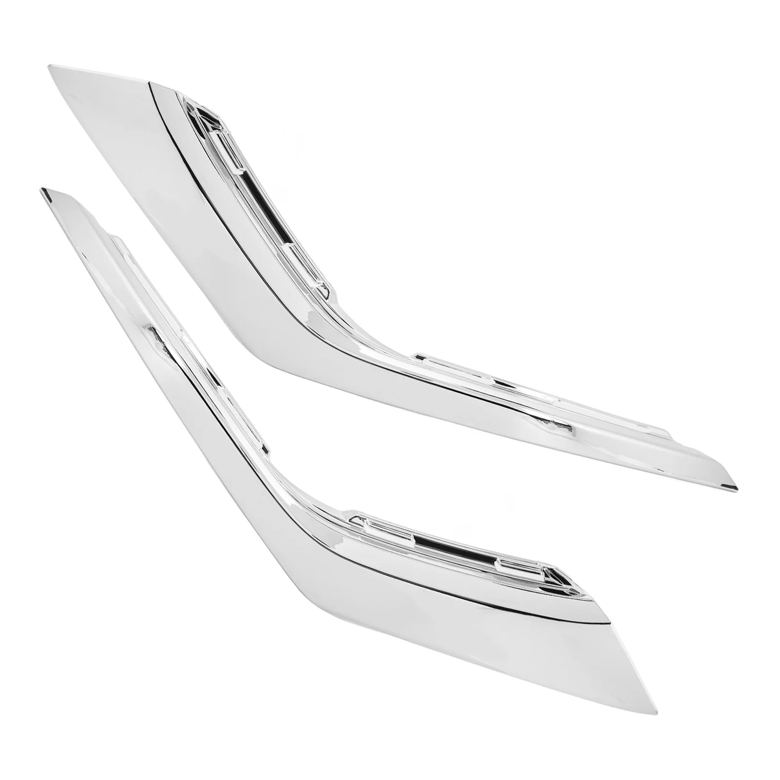 Front Bumper Lower Trim Protective Stylish Rugged Front Bumper Chrome Trim Molding Replacement for Mitsubishi Outlander