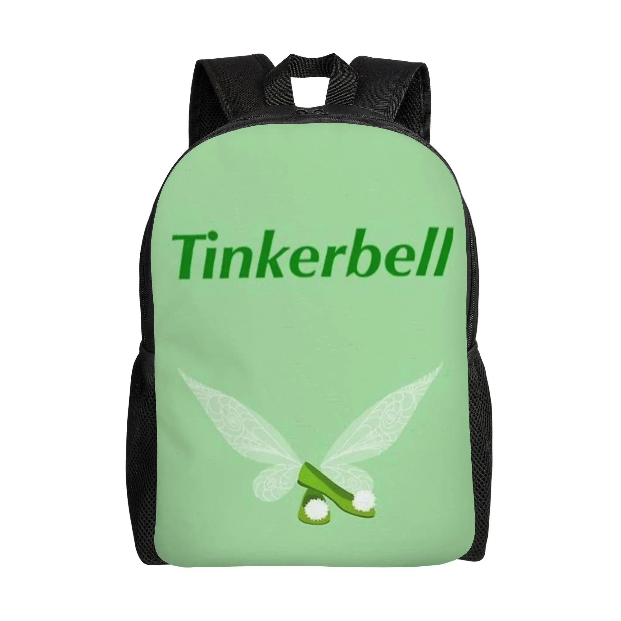 

Tinker Bell Backpack Back to school season Green Large Capacity Backpack
