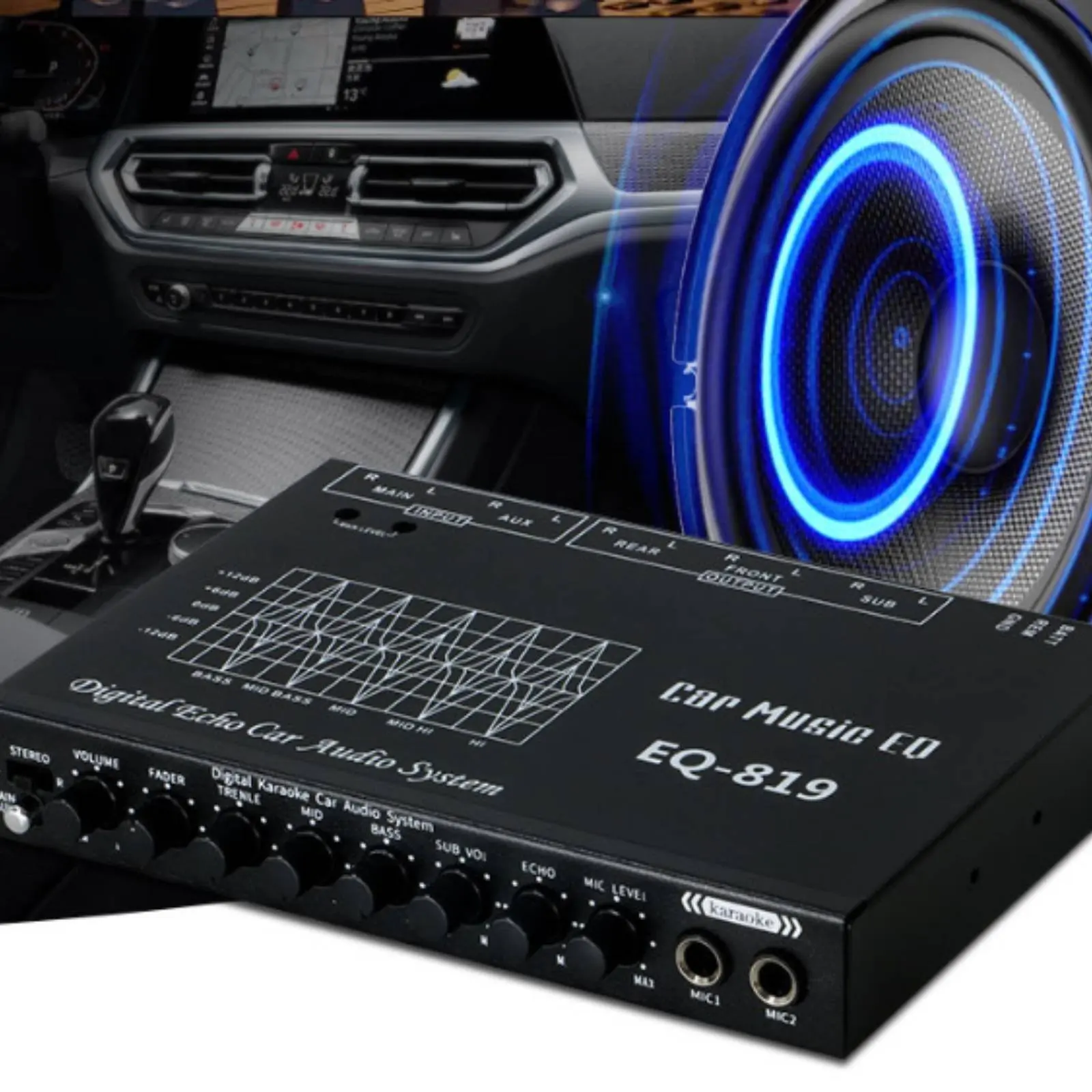 Picture 4: 40 Pieces Car Equalizer Amplifier Sensitivity Control Car Audio Equalizer