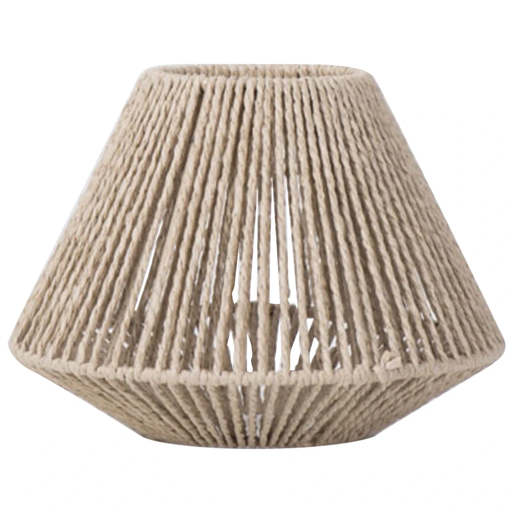 

Тканый бумажный веревочный абажур, имитация потолочного вентилятора из ротанга, крышка лампы для настольной лампы, абажур для напольного светильника для спальни