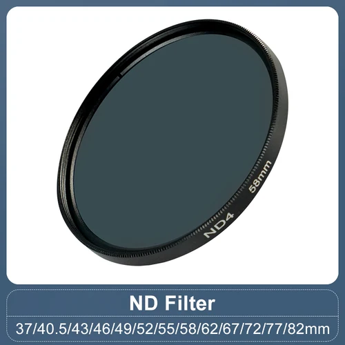 Filtro ND Filtro de densidad neutra ND2 ND4 ND8 ND16 ND32 37 mm 40,5 mm 43 mm 46 mm 49 mm 52 mm 55 mm 58 mm 62 mm 67 mm 72 mm 77 mm 82 mm 95 mm