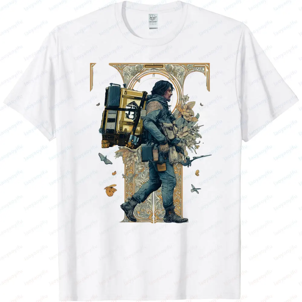 

Death Stranding Gamers Tshirt Artistic Aesthetics Design Printed T-shirt Men Women Casual Fashion Crewneck Cotton Tee Tops