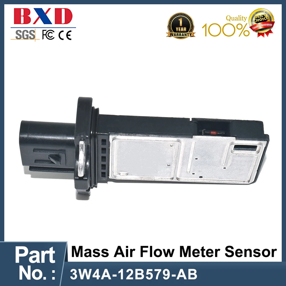 

Датчик массового расхода воздуха 3W4A-12B579-AB 3W4A12B579AB MAF для FORD FOCUS C-MAX MONDEO FIESTA B-MAX MAVERICK ECOSPORT, 1 шт.