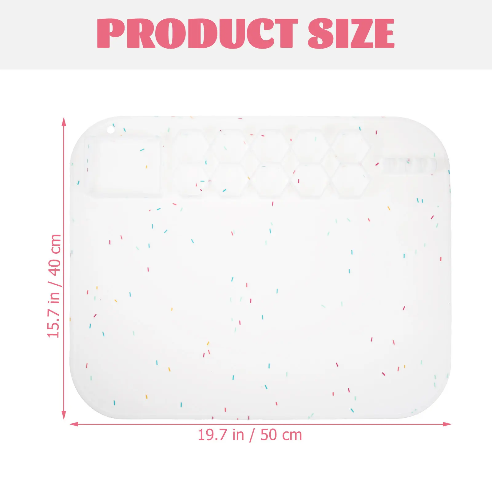Silicone Craft Mat Flexible Nonstick Painting Sheet with Pigment Cups Pen Rest for Resin Casting DIY Projects Silicone Craft Mat