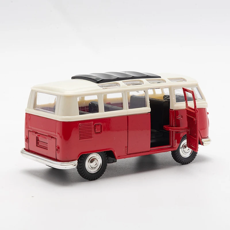 1:32 Legierung Diecast Vintage Mini Bus Van Auto Modell Klassische Zurückziehen Auto Miniatur Fahrzeug Replik Für Sammlung Geschenk für Kinder – Detail 10