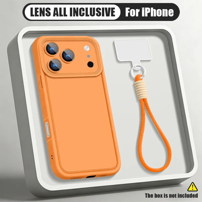 Handschlaufe Lanyard TPU Handyhülle für iPhone 18 17 Pro Max 17e 16e 16 14 15 Pro 12 13 Pro Max 11 Stoßfeste Weiche Silikonhülle