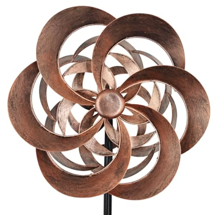 

Garden Wind Spinners Outdoor Metal Copper Kinetic Wind Sculptures and Spinner Yard Art for Outdoor Patio Lawn Decoration