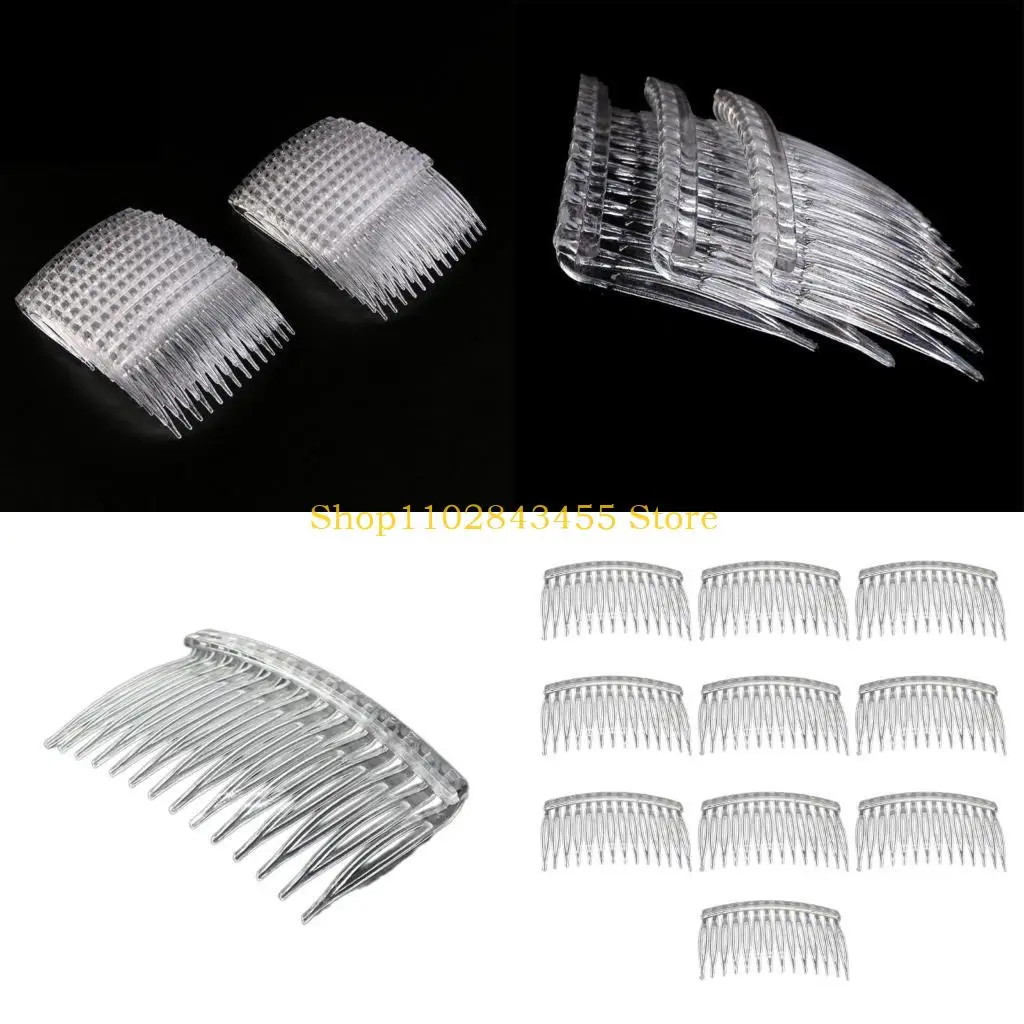 49MC Hair Side Combs Hairpins Barrette Bridal Wedding Veil Combs DIY Hair Accessories