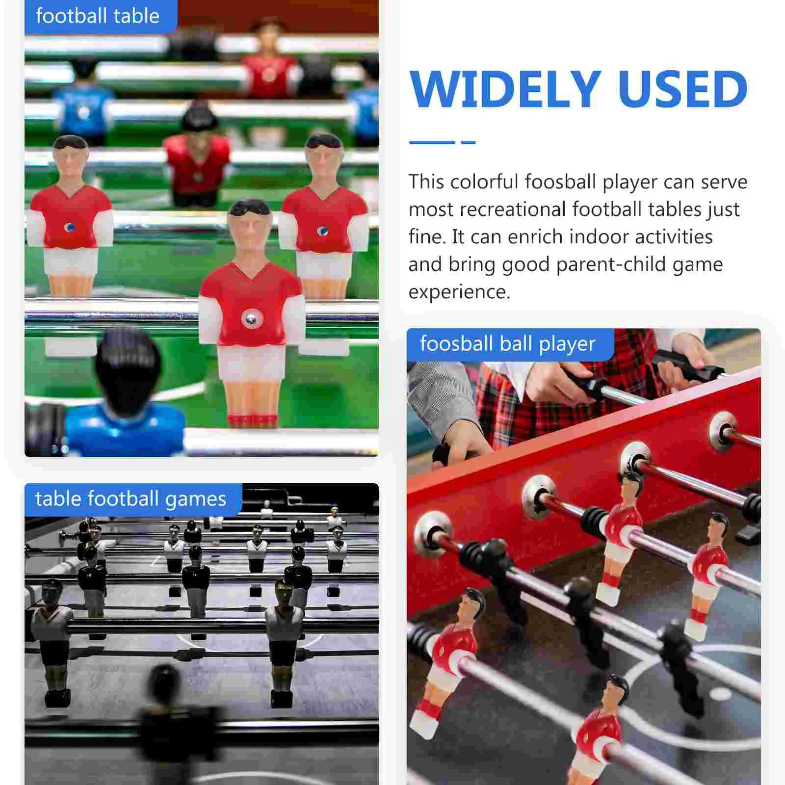 10 Pcs Football Machine Player Toys Plastic Men Foosball Soccer Players Figurines