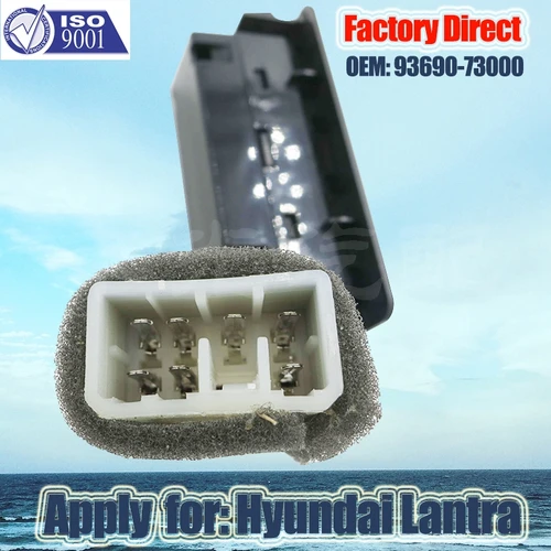 Imagen 2 del producto Interruptor de ventanilla eléctrica para coche, directo de fábrica, aplicable para elevador de ventana Hyundai Lantra, interruptor automático, lado izquierdo del conductor, 93690-73000