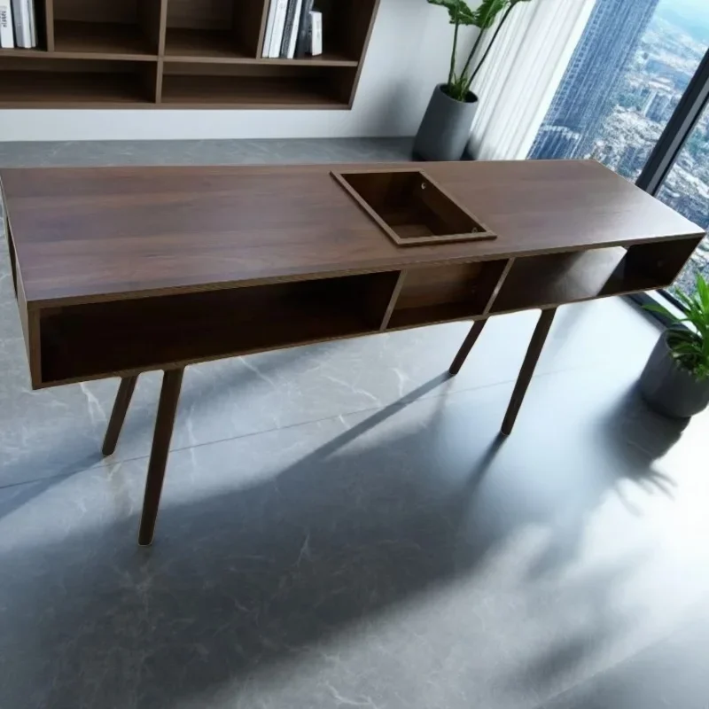 Kompaktowe biurko do paznokci z szufladami, stół do manicure, organizer na kosmetyki, ergonomiczne biurko do paznokci, modne meble.