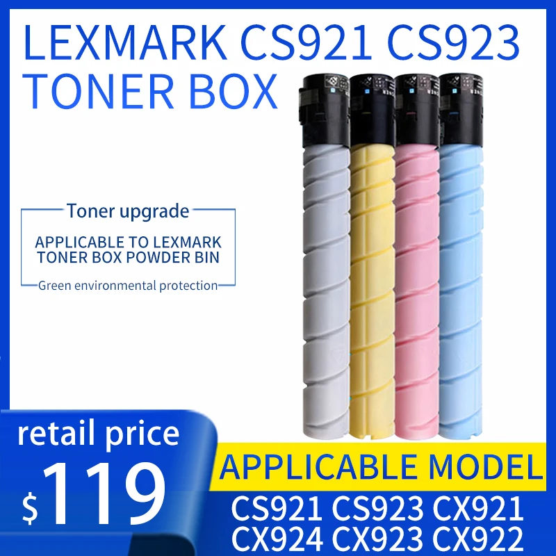 Dla wkład z tonerem do Lexmark CS921 CS923 CX921 CX924 CX923 CX922