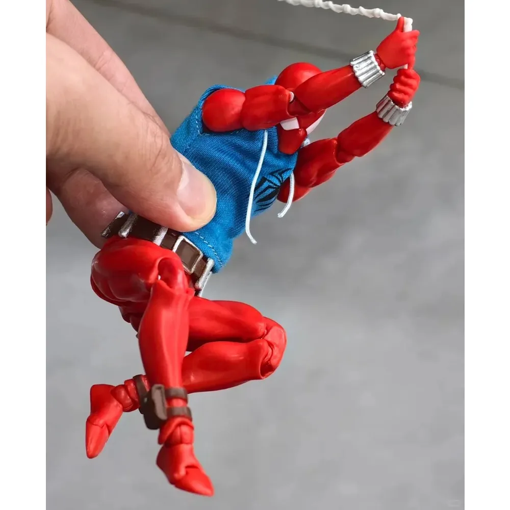 Scarlet Spider Mafex 186 Spiderman The Amazing Spider-Man Comic Version Anime Action Figure Custom Gifts Toys