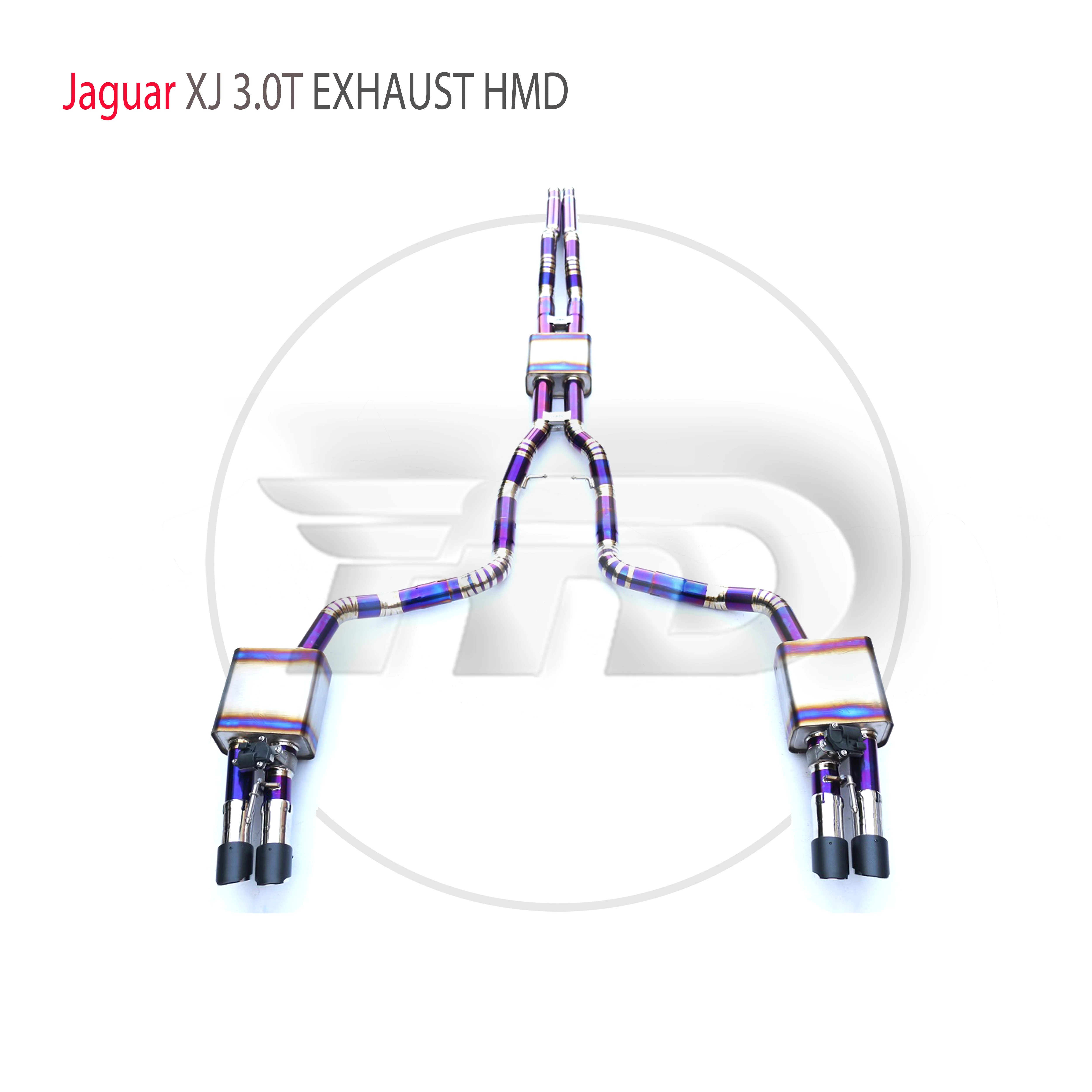 HMD Titanium Alloy Exhaust System Performance Catback is Suitable For Jaguar XJ 3.0T Auto Modify Electronic Valve