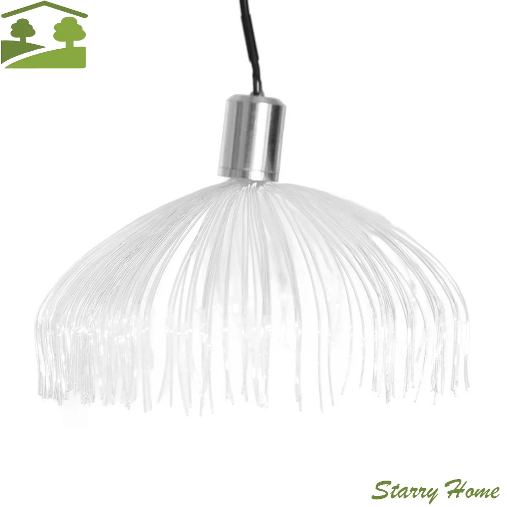 

Fiber Optic Square New Year Outdoor For Party Birthday Christmas Decoration Decorative Lights Jellyfish Light Chandelier