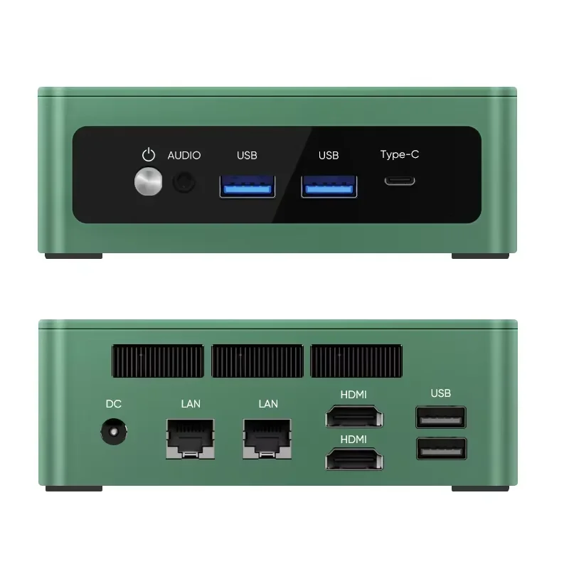 Mini PC para Juegos Topton Solid, AMD Ryzen R7 6800H ES 5 7640HS ES, USB4.0, LAN Dual, 2xDDR5, Windows 11 Pro, Mini Computadora Nuc, WiFi6
