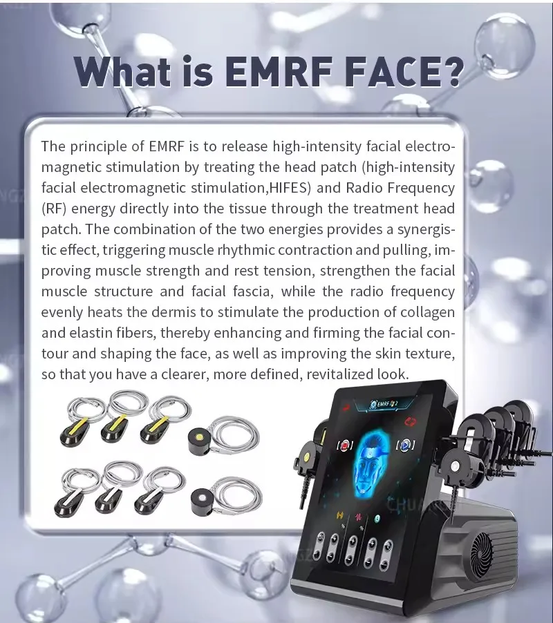 

EMS RF Facial Machine – 6-Handle Face Lifting, Sculpting & Anti-Aging Wrinkle Removal with Massager Pads.