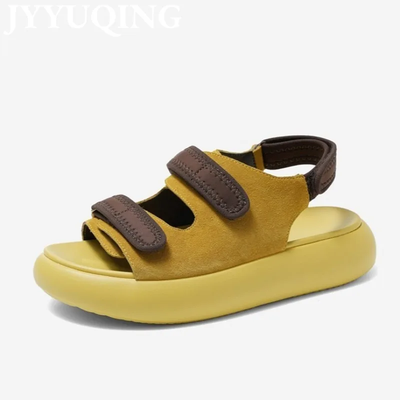 

Flats Casual Sandals Platform Women Shoes Slingback Designer 2025 New Summer Trend Comfort Shoes Open Toe Sport Sandalias Mujer