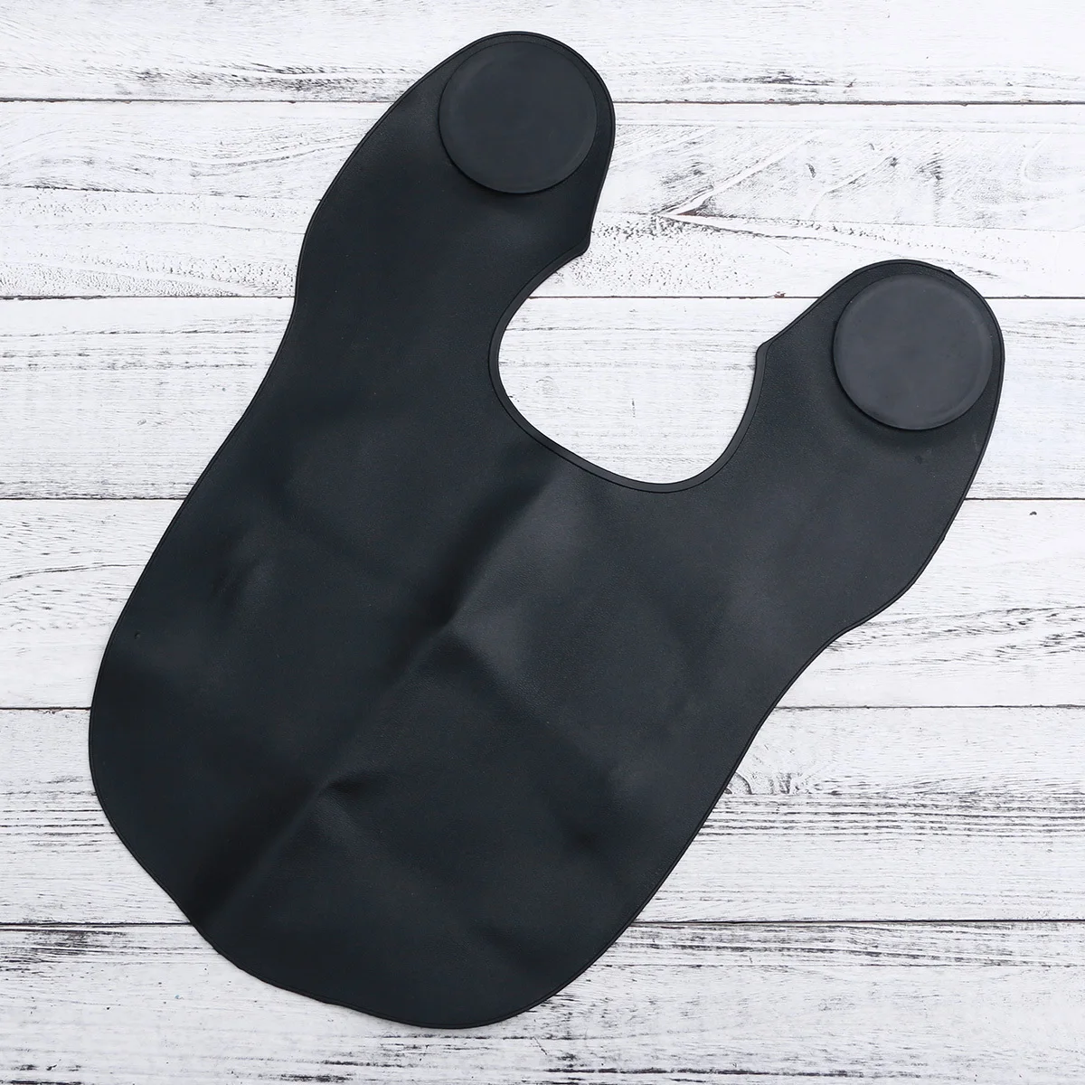 

Silicone Hair Dye Cape Black Lightweight Waterproof Hairdressing Shawl Adjustable Salon Hair Cutting Dyeing Cape for Barbers