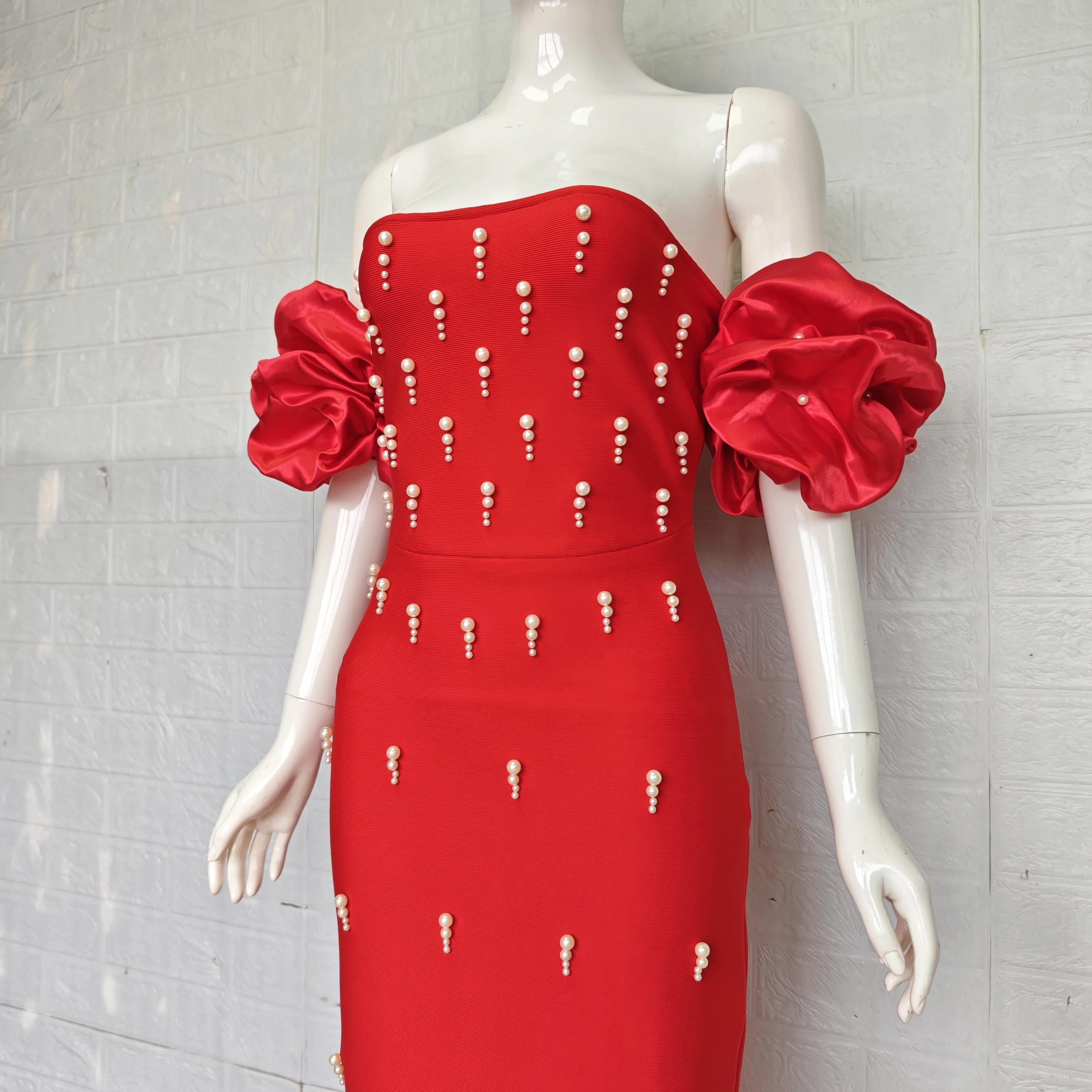 Gaun Pesta Wanita Elegan Model - Women'S Red Formal Wear ulasan dan harga