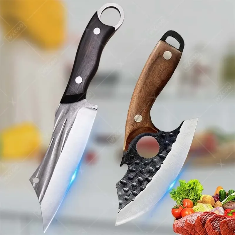 

2Pcs, Kitchen Chef Knife Set, Professional Stainless Steel Boning Knife Fish Slicing Knife Cutting Knife Kitchen Supplies