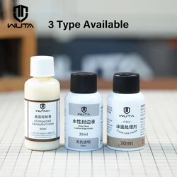 WUTA 1x30ml Leather Edge Finish Tokonole Gum Vegetable Tanned Leather Edge Sealing Coating Carnauba Creme Protective Wax Finish