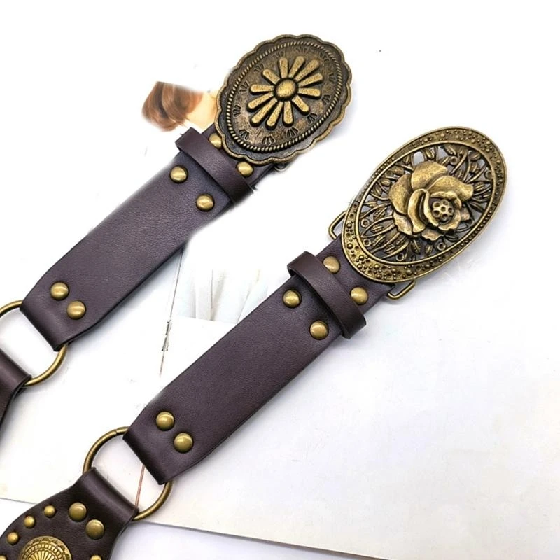 652f حزام الخصر الساخن فتاة y2k سلسلة مشبك محفورة #3