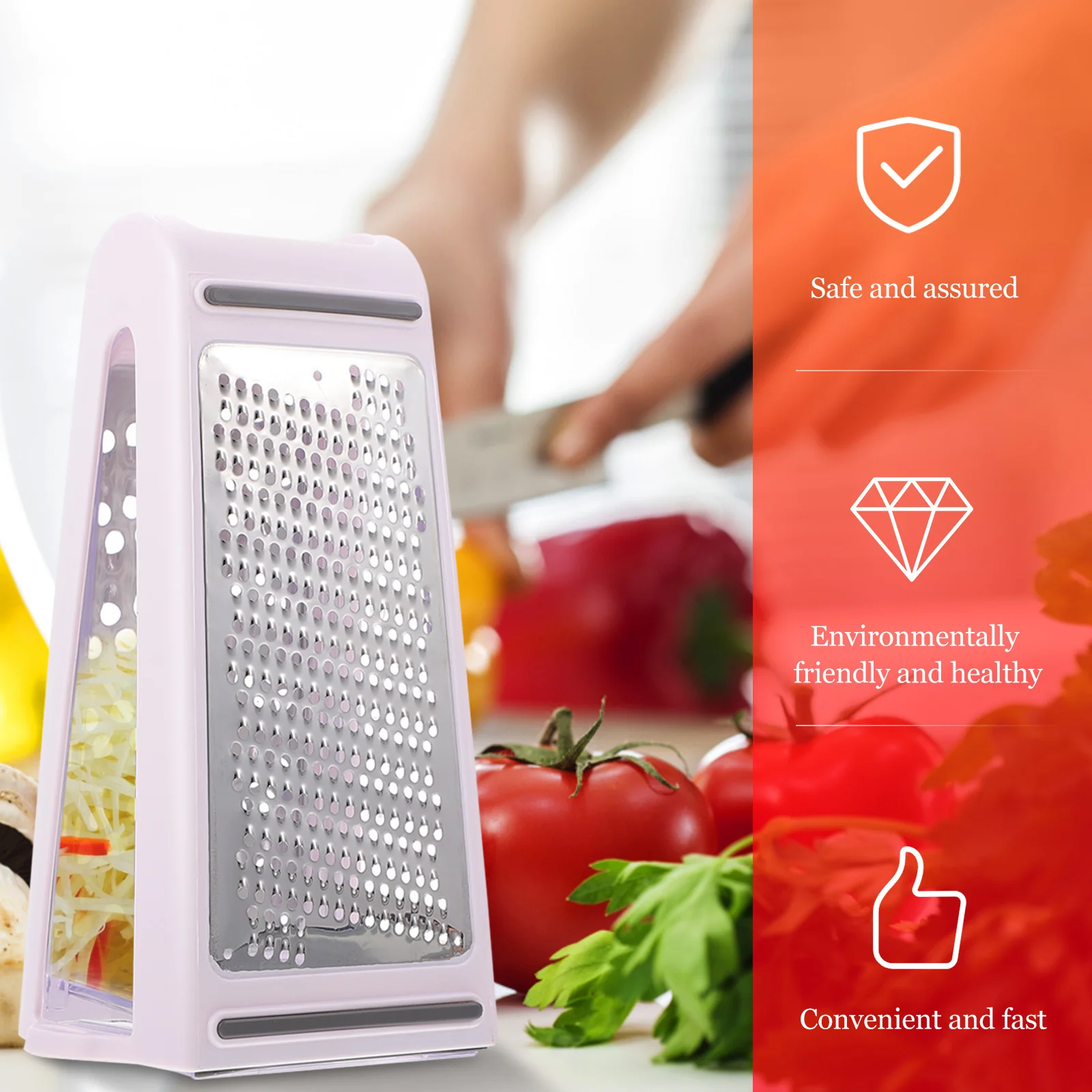 

1Pcs Stainless Steel Potato Grater Vegetable Slicer Kitchen Tool Multifunctional Grater for Home Cooking Food