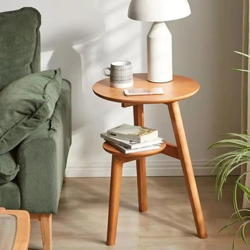 for 90 solid wood balcony casual coffee table sofa side Nordic simple living room side cabinet luxury coffee table bedroom
