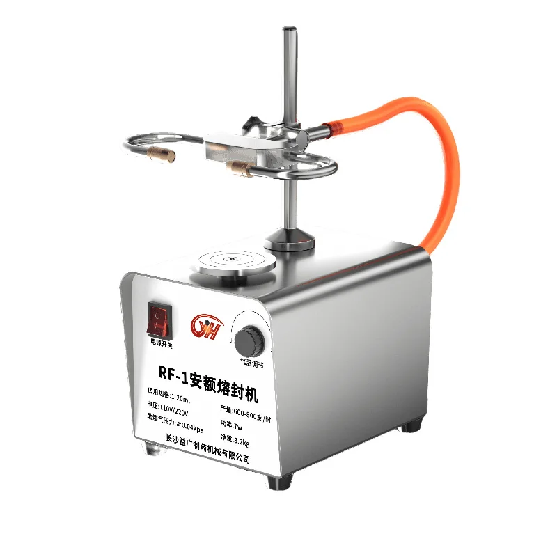 Manufacturers in stock RF-1 desktop semi-automatic ampoule sealing machine