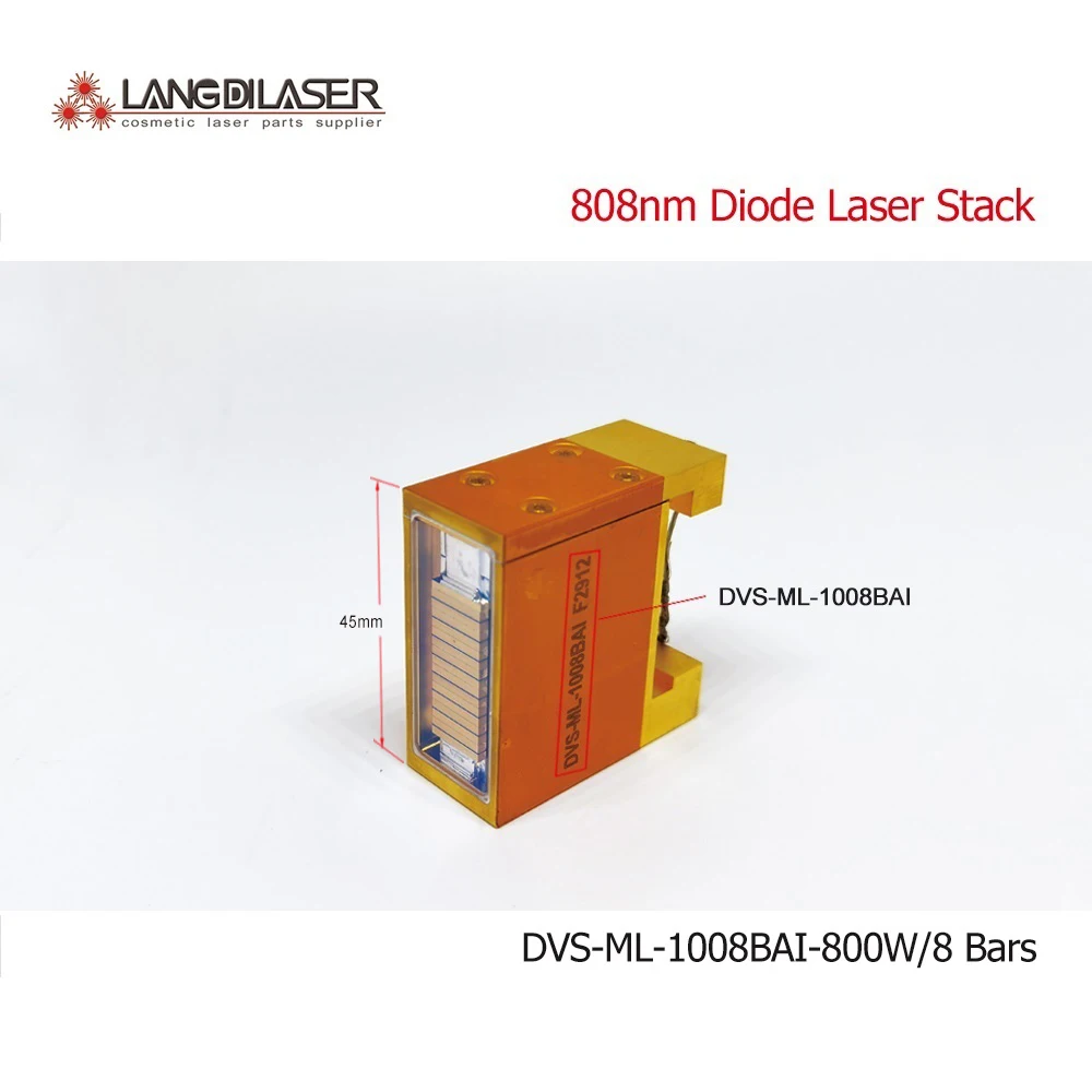 DVS-ML-1008BAI / 808nm Diode Laser Stack / Power : 800W / Installation Import Chips  / Each Chip 100W