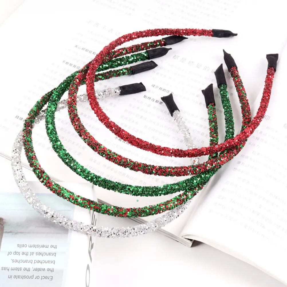 

5 Pcs Glitter Headband Party Hair Accessories Headbands Fashion Festive for