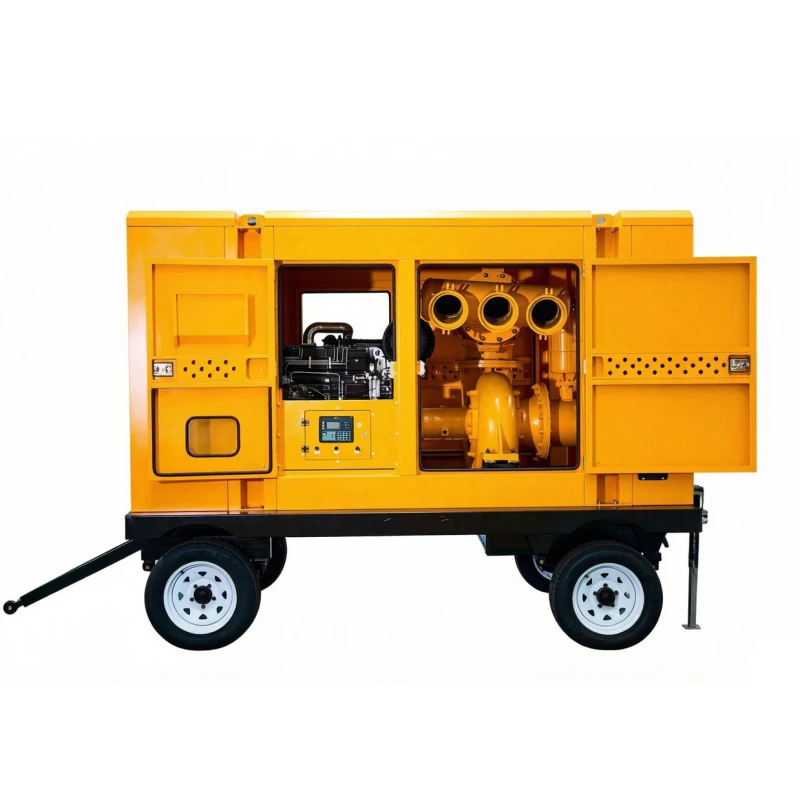 Flood Control Pump Truck Self Priming Mud Water Suction Centrifugal Pump For Suburban Orchard Rain Flood Drainage Service