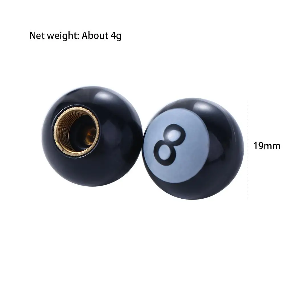 Universal คุณภาพสูงล้อกันสนิม "สระว่ายน้ํา 8 Ball" ป้องกันฝุ่นฝาครอบวาล์ว Stem Caps ยาง Stem Air Caps หมวกล้อ