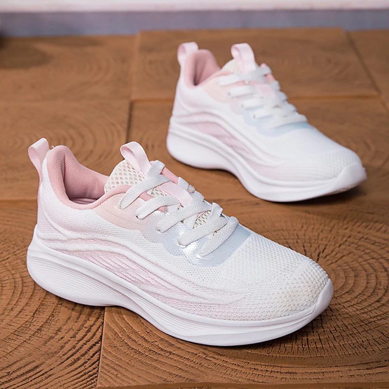 

Women's Professional Running Shoes, Lightweight and High-quality Designer Mesh Sports Shoes, Lace Up Outdoor Sports Tennis Shoes