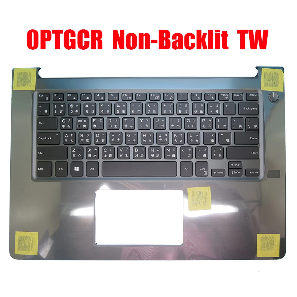 TW Laptop Palmrest For DELL For Vostro 14 5468 V5468 0D9GDC D9GDC 0PTGCR PTGCR With Backlit Traditional Chinese Keyboard 0TV7K3