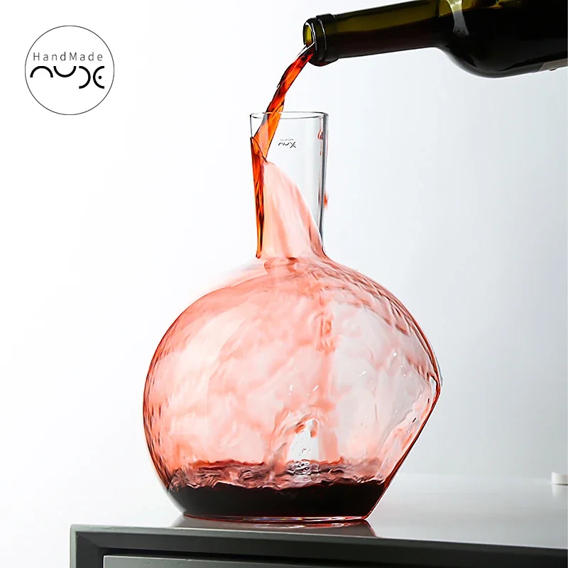 Wine Decanter Fair Mug Personalized Household Handmade Crystal Glass Material Luxury High-End Suit Desktop Decoration Retro 1Pc