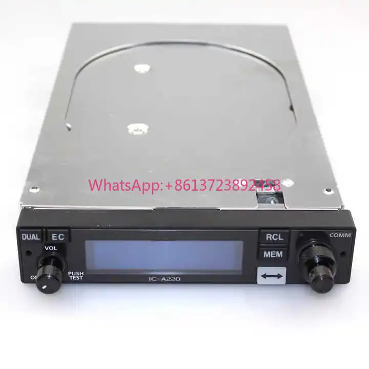 IC-A220E VHF Mobile Radio Communication 118.000-136.992MHz Air Band AM FM Vehicle Mounted Transceiver Aviation Radio for