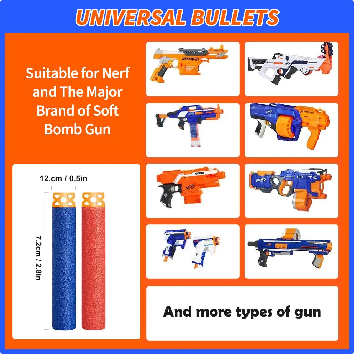 Party Supplies Compatible for Nerf 10 Kids Pack Boys Birthday Party Guns War Decorations,Face Mask Tactical Glasses 200 Bullets