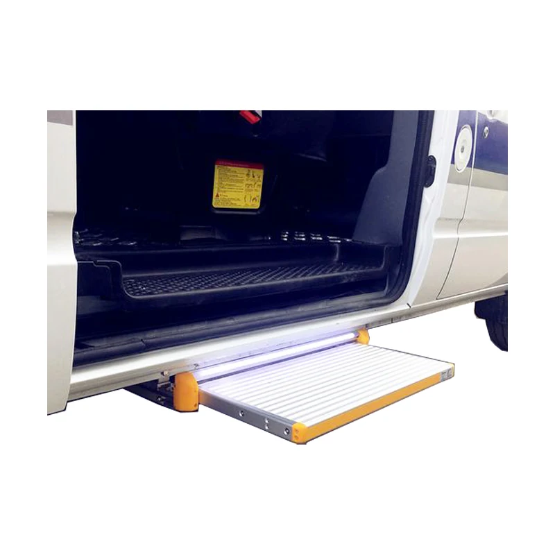 

Electric Aluminum Anti-slip Entry Sliding Step Door Slide Foot Step For RV Caravan Camper Travel Trailer Motorhome LED Lighting